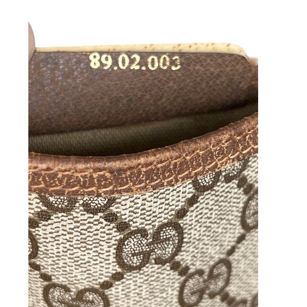 Gucci GG Supreme Sherry Line Tote Web Stripe Canvas Shopper Bag Italy Vintage - Picture 5 of 14